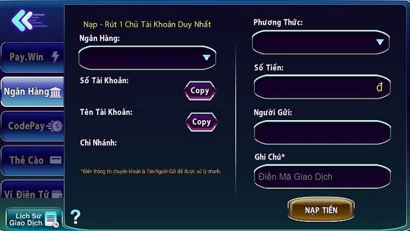 Hướng dẫn cụ thể về cách nạp tiền tại sân chơi 789club